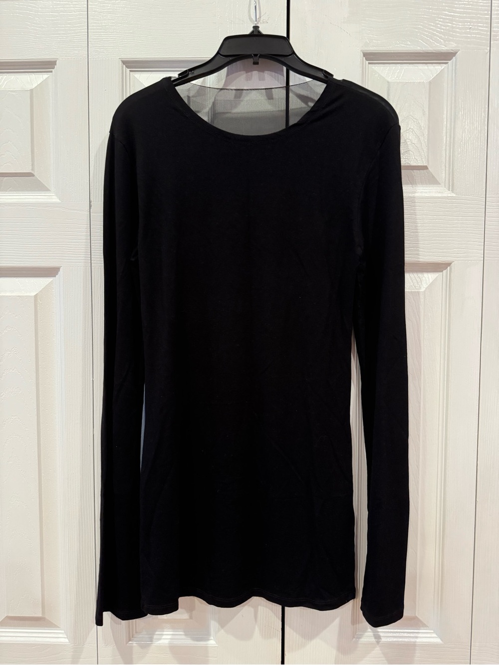 Jaded London Black Wings Mesh Long-Sleeve Dress